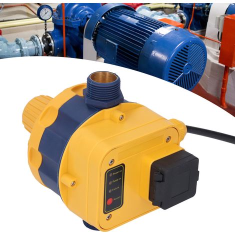 Automatischer Druckschalter für gelbe und blaue Wasserpumpen, Schutzart IP65, europäischer Standard, 220–240 V (1/5)
