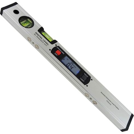 Niveau A Bulle Numerique - 400 Mm - Inclinometre 360 Degres Avec Aimants - Pour Mesure Planéite Et Angles - 1 Piece (1/5)