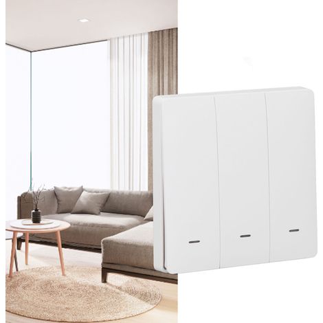Interrupteur de contrôle d'éclairage intelligent Tuya Zigbee - Interrupteur mural intelligent à 86 boutons pour toute la maison avec fonction zéro incendie et fonction de minuterie via application mob (1/5)