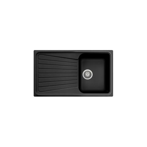 Lavello composito cucina Plados SP0791 una vasca - UG 70 Nero Matt (1/2)