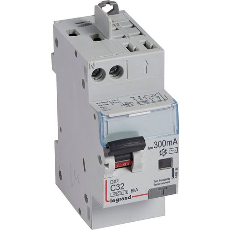 Differentieel Automaat DX3 1P+N Karakteristiek C 32A 300mA 4,5kA - LEG410732
