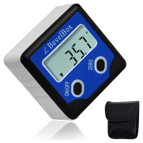 Digital Magnetic Inclinometer, Digital Angle Protractor, Level Box Angle Sight Backlight Gauge Bevel Gauge Magnetic Gauge for Carpentry, Building, Automotive (1/5)