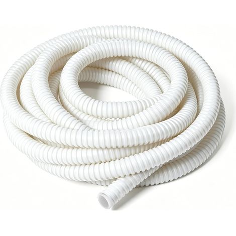 Tuyau de condensation 16 mm x 5 m - Tuyau de vidange flexible en PVC pour climatiseur - Résistant aux UV - Peut être raccourcie - Paroi intérieure lisse - Convient également pour l'évacuation (1/5)