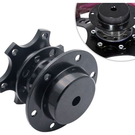 Adaptateur Rapide Détachable - Moyeu De Volant Universel 6 Trous - Pour Course Automobile Et Rallye - 1 Pièce (1/5)
