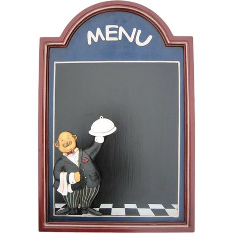 Waiter Menu Blackboard - L3 x W40 x H60 cm