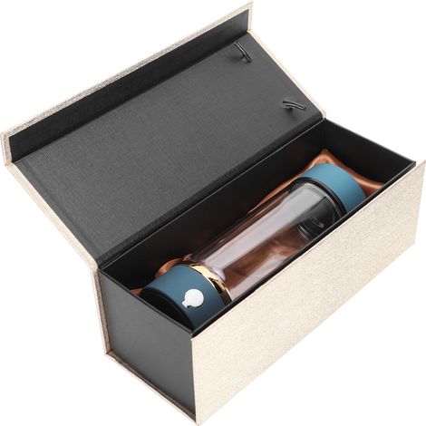 Tragbarer USB-Wasserstoffgenerator, 380-ml-blaue Flasche für wasserstoffreiches Wasser (1/5)