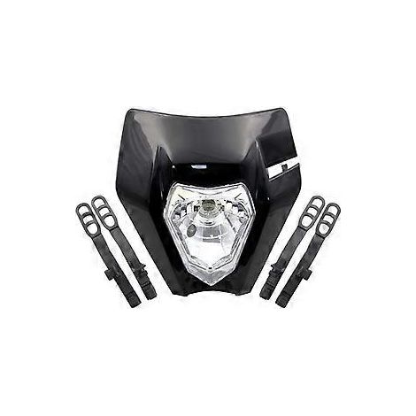 Motorrad-Scheinwerfer, Offroad-Scheinwerfermaske für 125, 150, 250, 300, 350, 450, 500 EXC, XCW, EXC-F (2017–2018), Schwarz