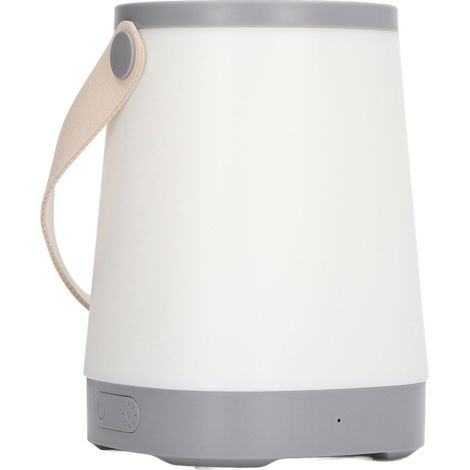 Nachtlicht fürs Kinderzimmer, USB-aufladbar, 1800 mAh, Silikonfuß, praktisches Design, PU-Leder, ABS, Camping-Nachtlicht, Grau (1/5)