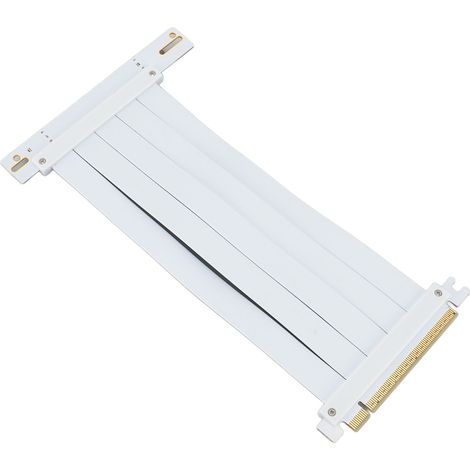 Câble d'extension PCIe 4.0 x16 à 90 degrés, flexible et haute vitesse, pour cartes graphiques RTX 4090 et RX 8900 (30 cm / 11,81 pouces). (1/5)