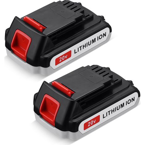 2×5.0 Ah Ersatz für Schwarz und Decker 20V Batterie LB20 LBXR20 LBXR20 LBXR20 LBXR20B-OPE-2 LB2X400 LST220 Drahtlose elektrische Werkzeuge (1/4)