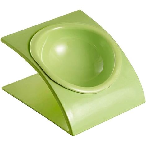 Vert Porte-gamelle Surélevée Pet Gamelles incliné pour Chien et Chat Gamelles Chien Chat Mélamine avec Support-Fei Yu (1/5)
