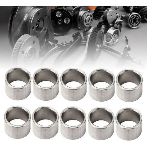 Lot de 10 entretoises de rondelles, diamètre extérieur 15 mm, diamètre intérieur 12 mm, en acier inoxydable, durables, pour applications industrielles et de bricolage (3515-0015-0120) (1/4)