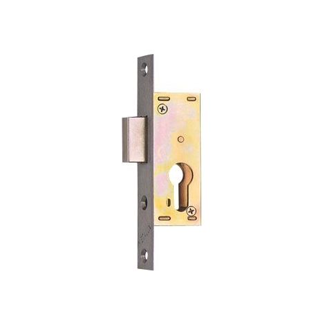 Serratura con catenaccio N14- 21 mm CYL METALUX - Con frontale - F114210020