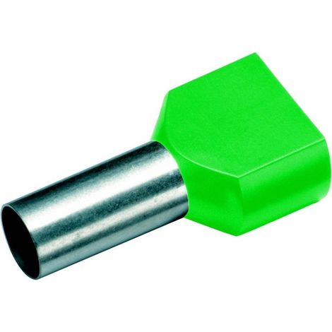Cimco 18 2420 Capocorda doppio 6 mm² Parzialmente isolato Verde 100 pz. (1/2)