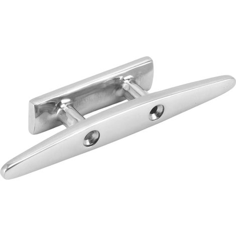Taquet d'amarrage de bateau en acier inoxydable à profil bas et plat, qualité marine, 125 mm / 5 pouces, pièces de rechange pour cordage de pont de bateau (1/5)