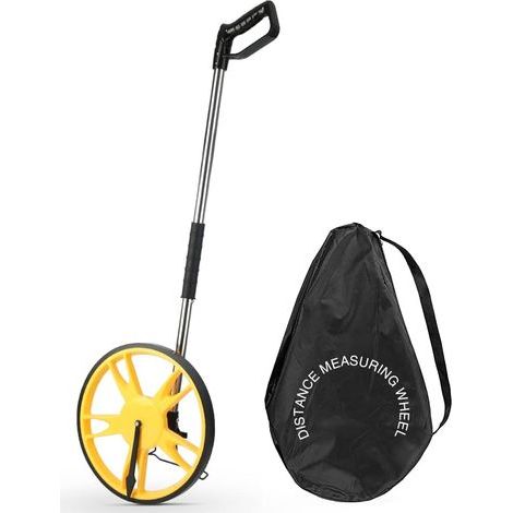 Roulette de Mesure Pliable de Précision avec Roue de Mesure de Distance 99.999,9 m Mesure Métrique des Roues et du Ruban, Sac de Transport (pliable) (1/5)
