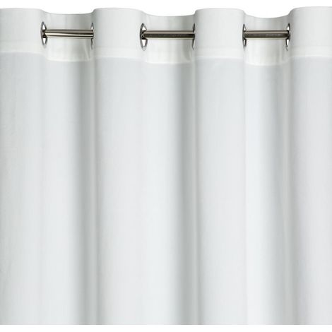 TENDA EUROFIRANY CONFEZIONATA D91 ROSA OCCHIELLI 140X250CM BIANCO