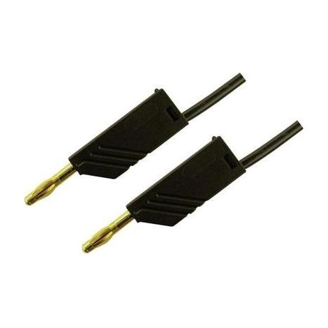 Hirschmann Test & Measurement MLN 50/2,5 SW Cavo di misura Spina a banana 4 mm Spina a banana 4 mm 0.50 m Nero 1 pz.