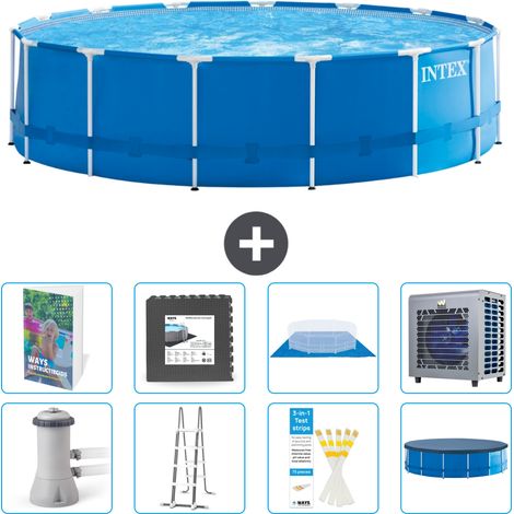 Intex Piscina con struttura Rotonda - 457x122 cm - 9-pezzi  S538 (1/4)