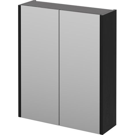 Montego Graphite Grey 600mm Wall Mounted Mirrored Cabinet (1/5)