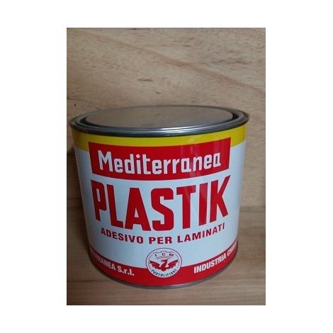 COLLA ADESIVA PLASTIK X LAMINATI PLASTICI,METALLO,LEGNO MEDITERRANEA ML 850