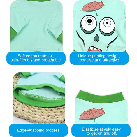 T-shirt d'Halloween pour chien, vêtements pour animaux de compagnie, déguisement d'Halloween pour chien (1/5)