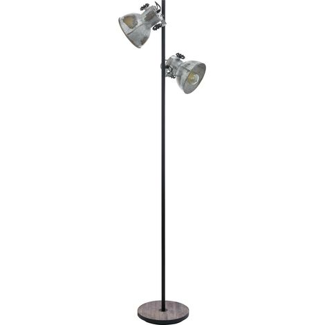 Lampadaire, lampe sur pied vintage 2 flammes style (1/3)