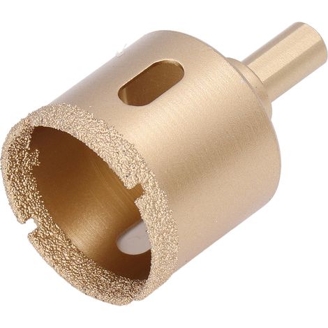 40-mm-Diamantkernbohrer mit Lötverbindung für Keramik, Porzellan, Granit, Marmor, Fliesen und Glas – professionelle Hohllochsäge (1/5)