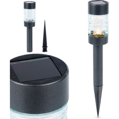 Solar-Gartenleuchte, LED-Bodenleuchte mit Sensor (1/5)