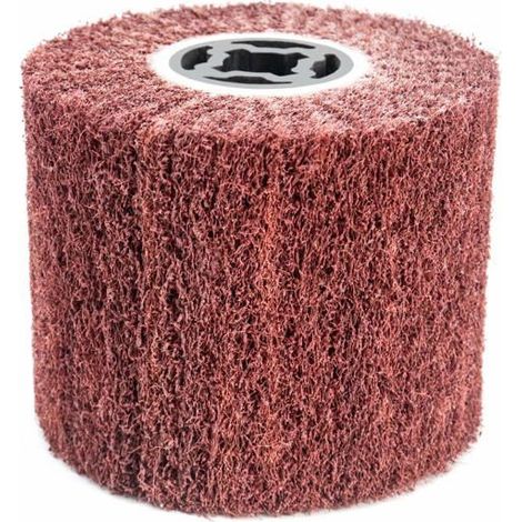 KLVGTIFS PUBrosse Abrasive Brosse en Fibre Synthétique pour Rénovateur Extérieur, Ø120x100x19mm, Grain 60 (1/5)