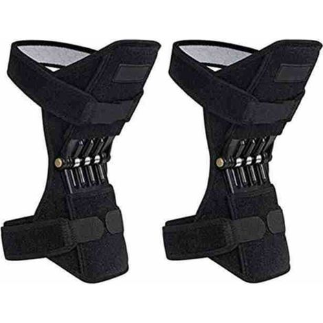 Genouillères de soutien, 2 pièce, genouillères, rebond puissant, Force de ressort, sport, réduit la douleur, Protection des jambes contre le froid (1/4)