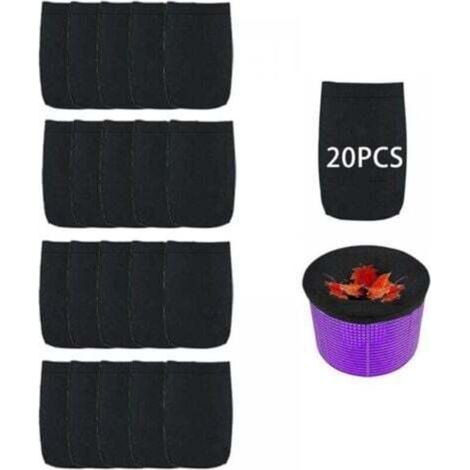24x13cm 20 pcs Chaussette Skimmer PiscineChaussettes Filtre Piscine Pool Prefiltre Skimmer de SurfaceNettoyage et Accessoires pour Filet PiscineBalle Filtrante Floculant Panier Net Skim Flottan (1/4)
