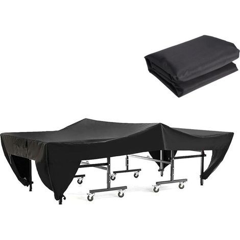 Ping-pong table cover 280 x 153 x 73 cm – Waterproof against snow, rain, and UV rays – Lightweight and durable polyester taffeta (1/5)