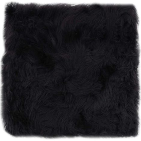 Maison Exclusive - Coussins de chaise lot de 2 Gris foncé Mouton véritable