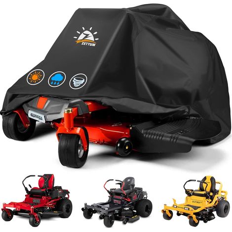 Lawnmower Cover Waterproof Protective Cover for Lawnmowers, PU Coating Oxford 600D Cover, Riding Mower Cover (1/5)