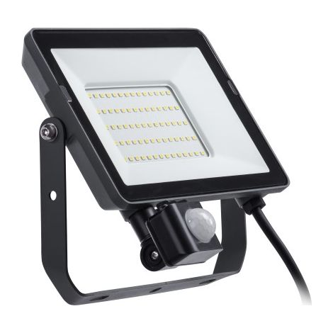 Philips – Projecteur extérieur 50W LED noir – Détecteur de mouvement – IP65 – 4750 lm – 4000 K – Montage mural pour espaces extérieurs (1/6)