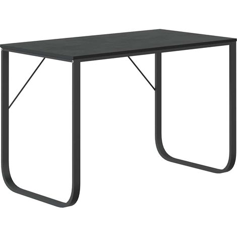 Maison Exclusive - Scrivania per Computer Nera 110x60x73 cm in Legno Multistrato (1/5)