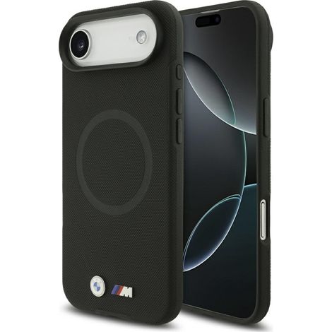 Étui MagSafe BMW M FW avec logo métallique pour iPhone Air noir (1/5)