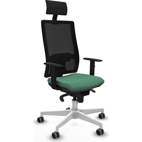 Piqueras y Crespo 1D026G1 Chaise de bureau vert émeraude (1/3)