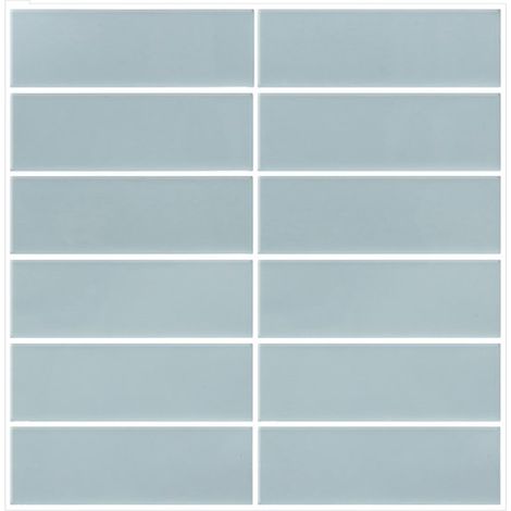 Juego de dos adhesivos para azulejos - azules - aptos para cocinas y baños - 30,5 x 30,5 cm (1/5)