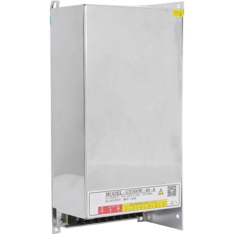 Alimentation à découpage pour machines de gravure, boîtier en aluminium galvanisé, 500 W, 48 V, 11 A (1/5)