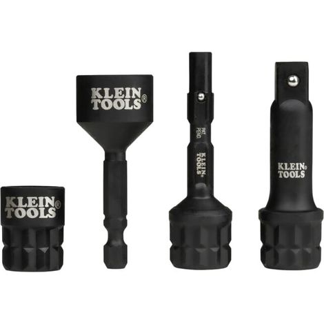 Klein Tools Set d’adaptateurs à douille pour clé à chocs KNECT™ 4 pièces (1/2)