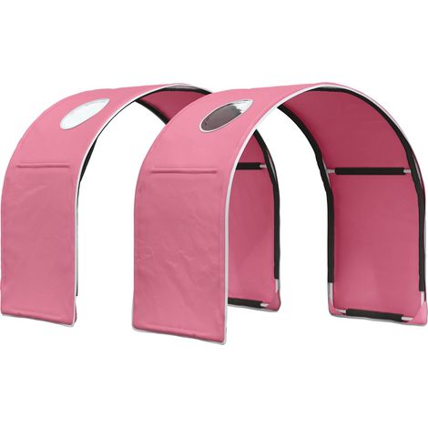 Teenpull – Bett-Tunnel für Kinder-Hochbetten 2 pcs Rosa Polyester (1/5)