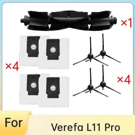 Lot de 9 sacs �� poussi��re pour aspirateur robot Verefa L11 Pro �� vidage automatique : accessoires indispensables