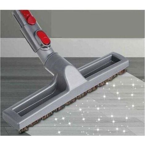 Swivel brush for hard floors compatible with Dyson V6 and V7 – with conversion adapter included