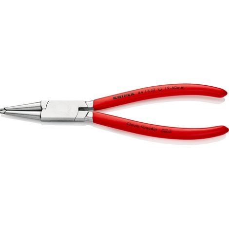 KNIPEX 44 13 J2 Pinza per anelli di sicurezza per anelli di sicurezza interni a fori rivestiti in resina sintetica cromata 180 mm (1/2)