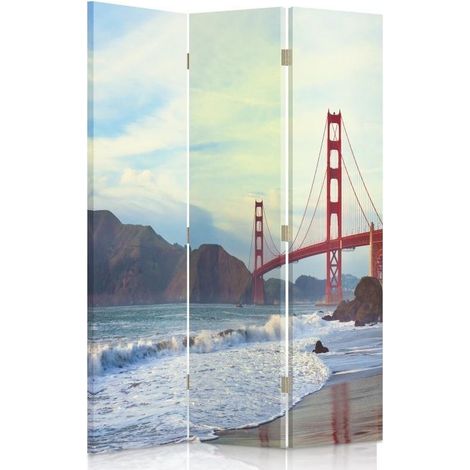 Paravento bilaterale 360, Ponte del Golden Gate - 110x170 (1/5)