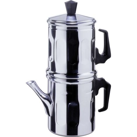 Caffettiera Caffè Tradizionale Napoletana in alluminio diamante 1/2 tazza