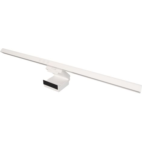 Barre lumineuse pour écran d'ordinateur, 3 modes d'éclairage commutables, intensité variable en continu, commande tactile, blanche. Idéale pour le bureau et la maison. (1/5)