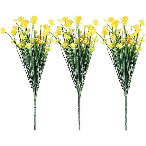 3 fleurs en plastique (1/3)